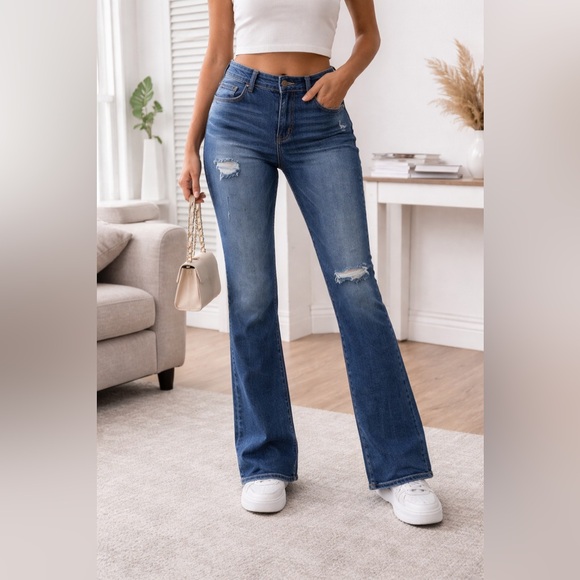 American Eagle Outfitters Denim - American Eagle Bootcut Jeans Women’s Distressed Medium Wash Denim